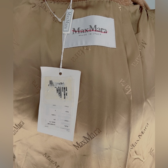 Max Mara Rialto Camel Hair Belted Short Hooded Coat - Picture 15 of 16